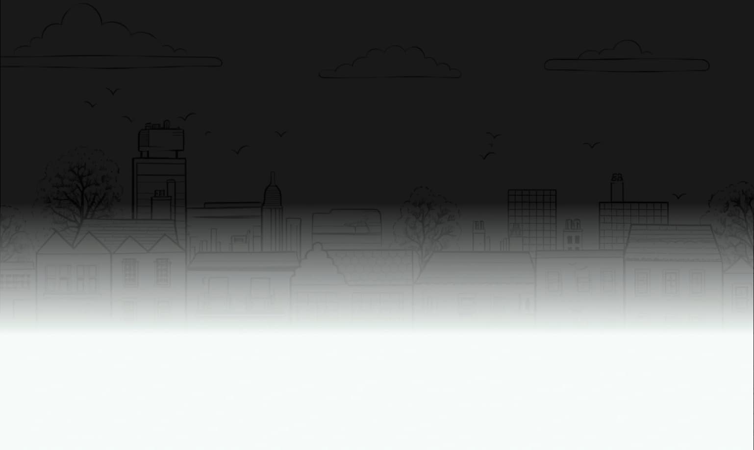 Set of houses on a semi-transparent background